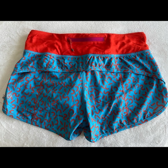 Lululemon SeaWheeze Blue Cheetos Speed Shorts - Picture 2 of 4